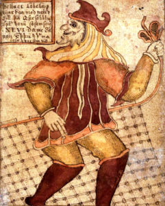 An old illustration of Loki